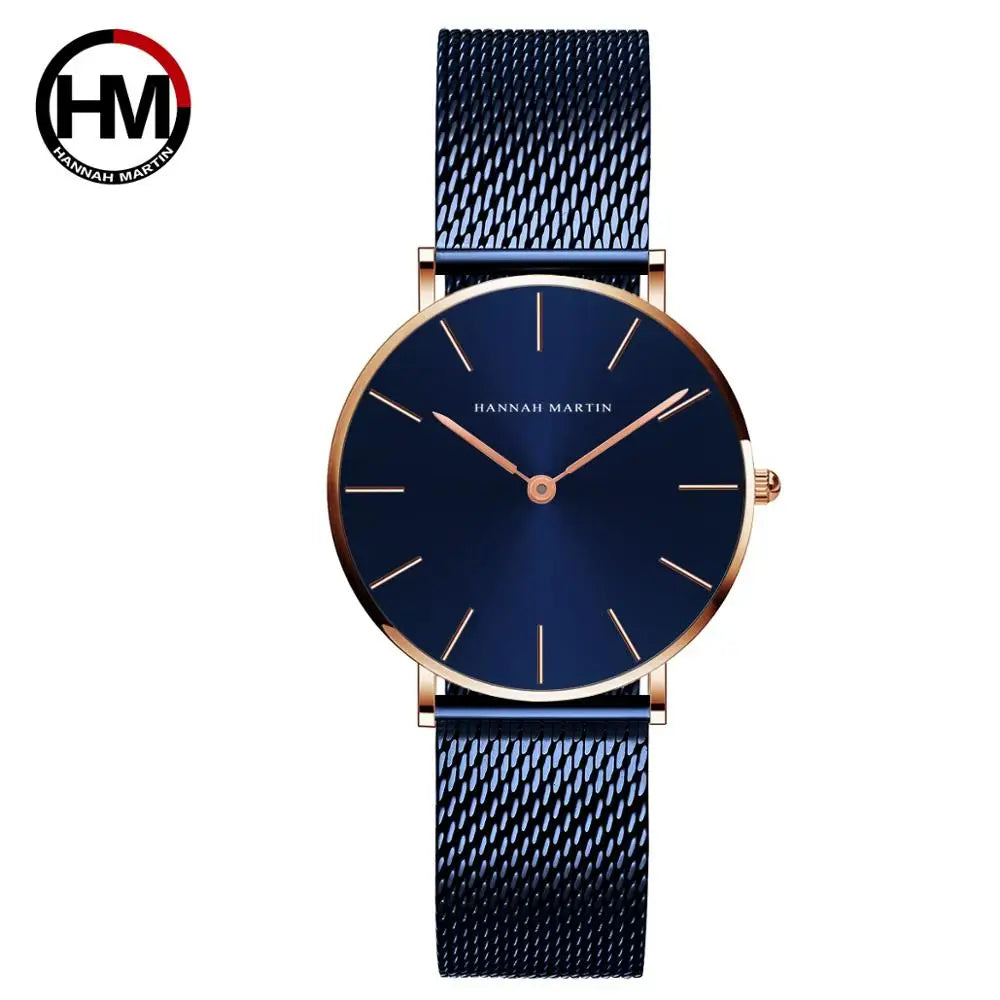 Women Watch Top Brand Dropshipping Japan Quartz Movement 36mm Rose Gold Waterproof Fashionable Nordic Minimalist Ladies Watches