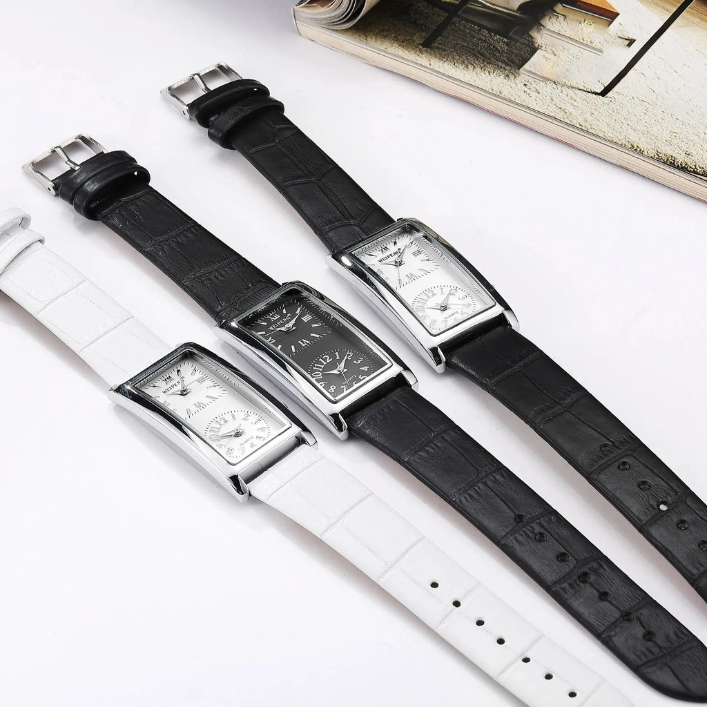 Hot selling fashion leisure business dual time zones dual dial watches for man woman couple watches quartz watches reloj