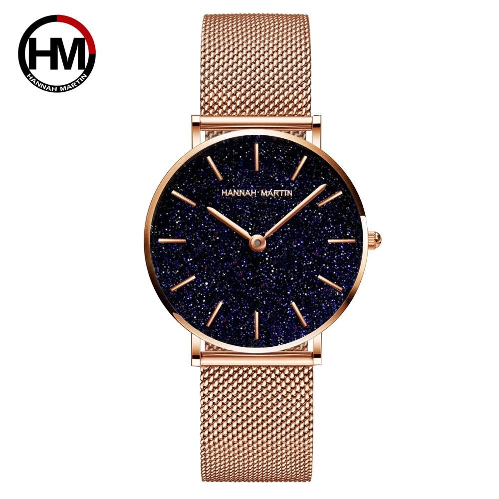 Women Watch Top Brand Dropshipping Japan Quartz Movement 36mm Rose Gold Waterproof Fashionable Nordic Minimalist Ladies Watches