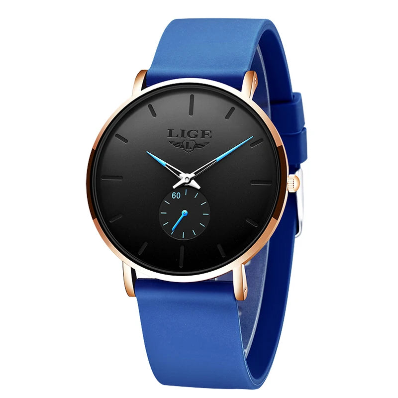 LIGE New Rose Gold Women Watch Business Quartz Watch Ladies Top Brand Luxury Female Wrist Watch Women Girl Clock Relogio Feminin