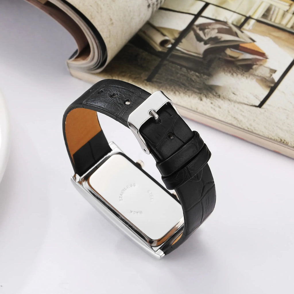 Hot selling fashion leisure business dual time zones dual dial watches for man woman couple watches quartz watches reloj