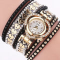 New Fashion Rhinestone Braided Rope Bracelet Quartz Watches Gift Reloj 2026