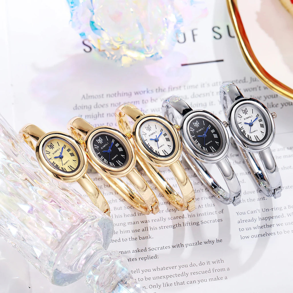 2026 Ladies Casual Dress Luxury Gold Ladies Rhinestone Waterproof Relogio Feminino Quartz Watch Fashion Thin Watches Reloj
