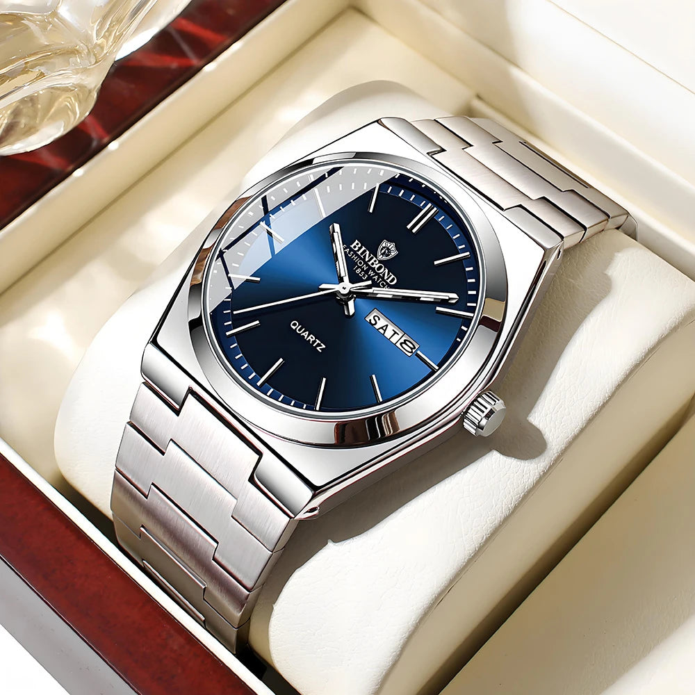 2026 Casual Business Fashion Quartz Wristwatches Gold Clock Men Luxury Watch Automatic Watches Mens Movement Gifts Reloj Hombre