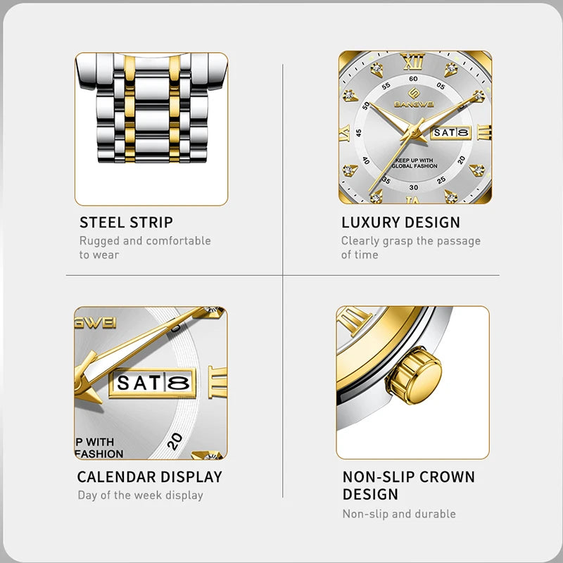 LIGE 2026 New Diamond Watch Women Watches Ladies Creative Steel Women's Bracelet Watches Female Waterproof Clock Montre Femme