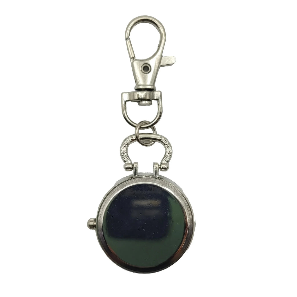 Glow dial retro digital pocket watch keychain pendant watch student exam pointer quartz watch nurse watch