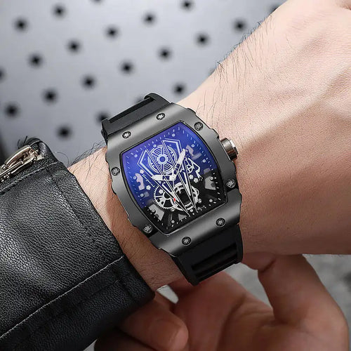 1/2PCS Luxury Large Dial Men Quartz Watches Silicone Band Men's Sports Watch Casual Wristwatch Reloj Hombre（Without Box）