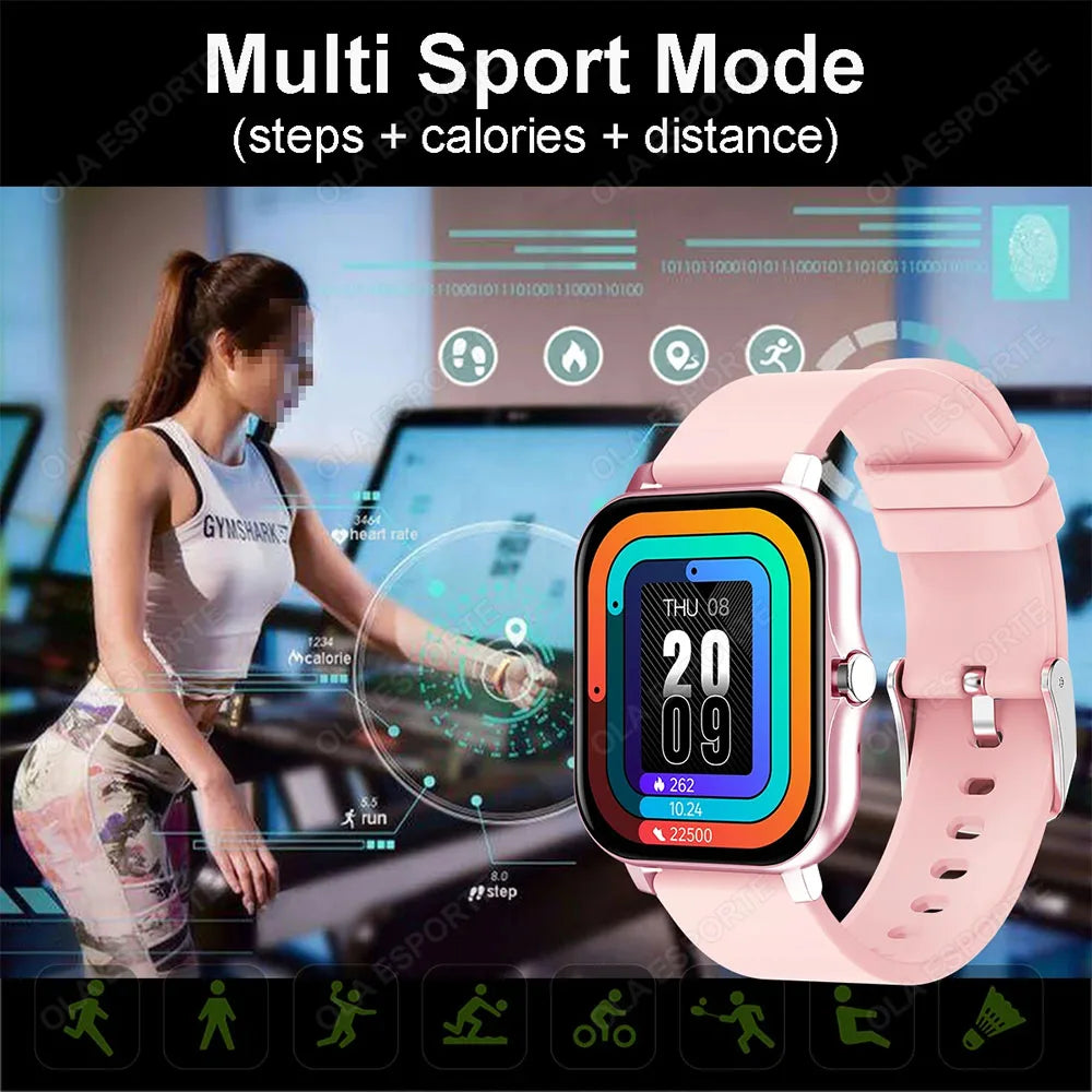 2025 New Smart Watch Men Women Gifts 1.83'' Full Touch Screen Sport Fitness Tracker Smartwatch Men BT Calls Digital smarthwhatch
