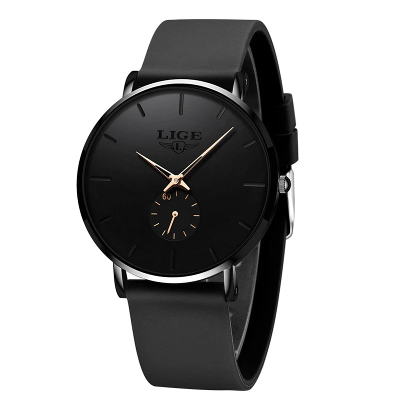 LIGE New Rose Gold Women Watch Business Quartz Watch Ladies Top Brand Luxury Female Wrist Watch Women Girl Clock Relogio Feminin