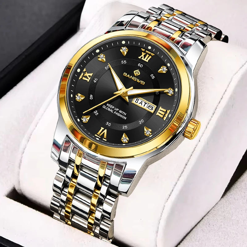 LIGE BANGWEI New Women Watch Outdoor Sport Waterproof Luminous Watches For Women Creative Diamond Quartz Wristwatch Ladies Gift