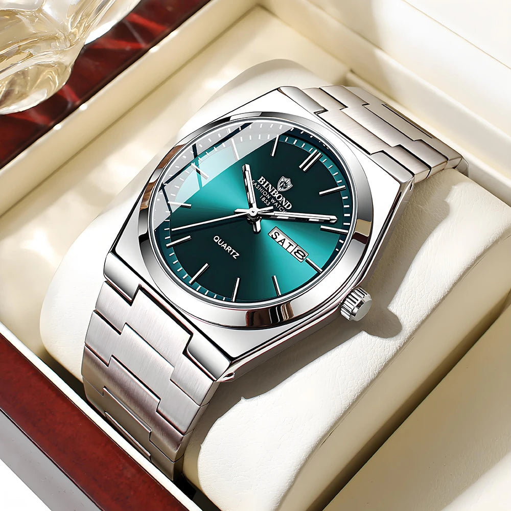 2026 Casual Business Fashion Quartz Wristwatches Gold Clock Men Luxury Watch Automatic Watches Mens Movement Gifts Reloj Hombre