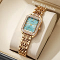 1/2/3/5PCS Fashion Rectangle Women Watches Set Ladies Rhinestone Quartz Watch Bracelet Strap Wristwatch（Without Box）