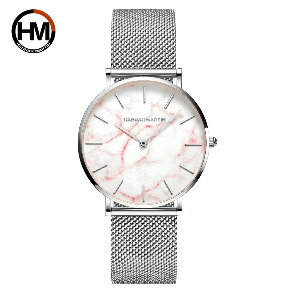Women Watch Top Brand Dropshipping Japan Quartz Movement 36mm Rose Gold Waterproof Fashionable Nordic Minimalist Ladies Watches